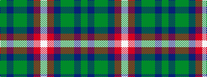 idealised woven sample of pattern GBGGBRW