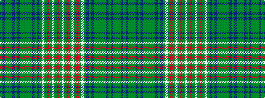 idealised woven sample of pattern GBGGGBGBGGGGGBGBGWGRGWGRGW