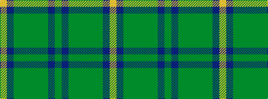 idealised woven sample of pattern GBGGGGGBY