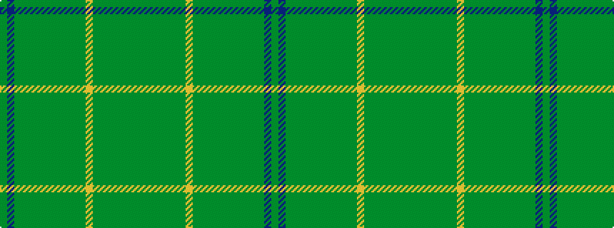 idealised woven sample of pattern GBGGGGGGGGGGYGGGGGGG