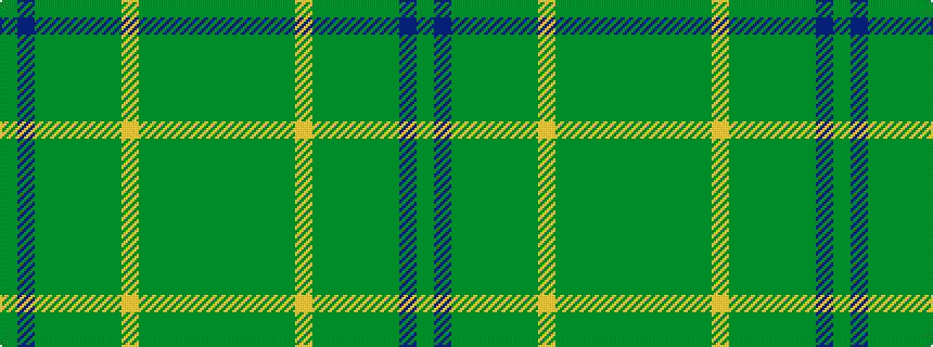 idealised woven sample of pattern GBGGGGGYGGGGG