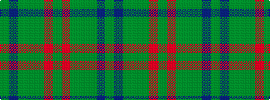 idealised woven sample of pattern GBGGGRG