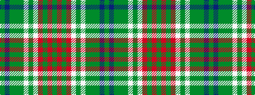 idealised woven sample of pattern GBGGGWGWRGRG