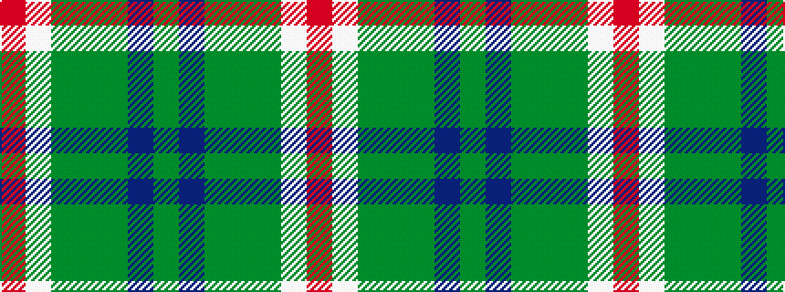 idealised woven sample of pattern GBGGGWR