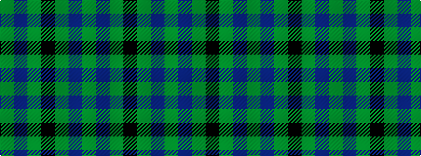 idealised woven sample of pattern GBGKGBG