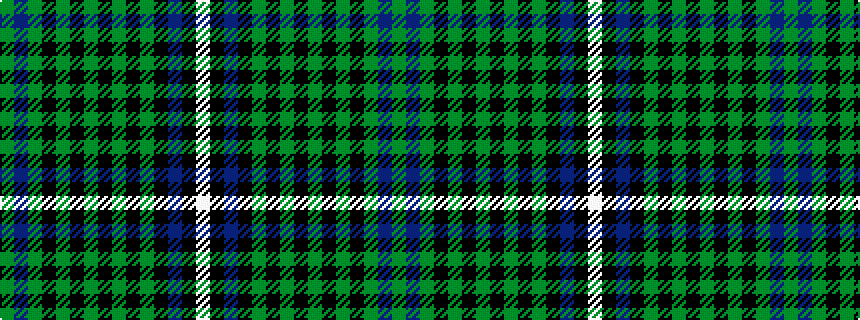 idealised woven sample of pattern GBGKGKGKGKGKBKW