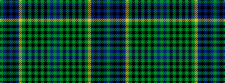idealised woven sample of pattern GBGKGKGKGKGYBKBKBG