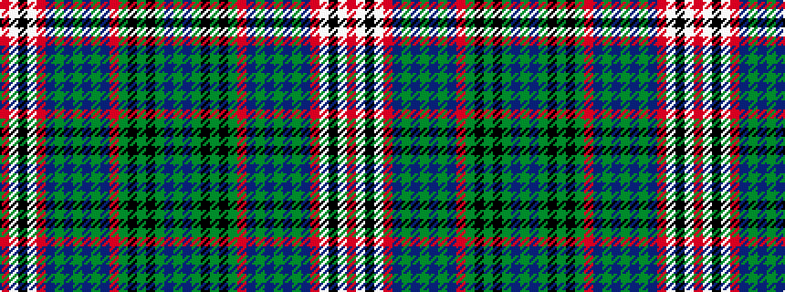 idealised woven sample of pattern GBGKGKGRBGBGBGBRWKWR
