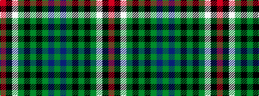 idealised woven sample of pattern GBGKGKGWKR