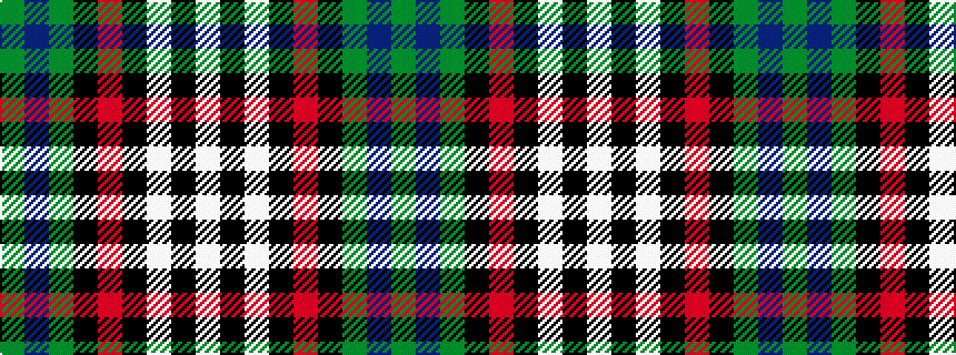 idealised woven sample of pattern GBGKRKWKW