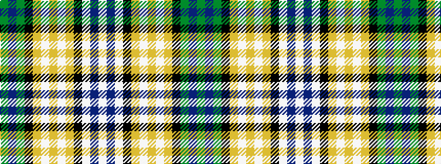 idealised woven sample of pattern GBGKYWYWYKWBW