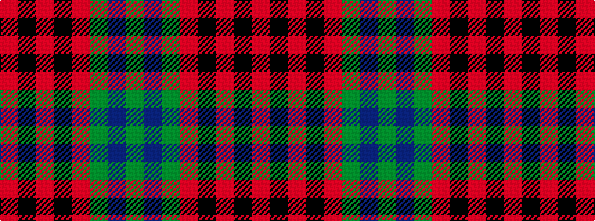 idealised woven sample of pattern GBGRKRKR