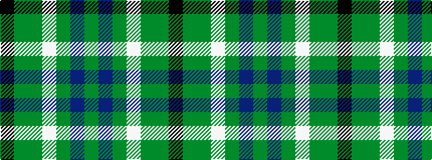 idealised woven sample of pattern GBGWGGK