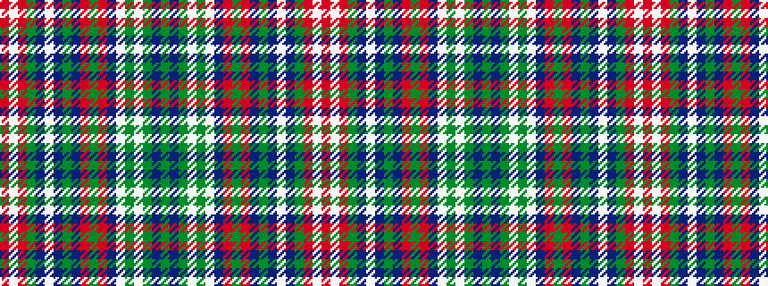 idealised woven sample of pattern GBGWGWBRGRBGBWBGRWR