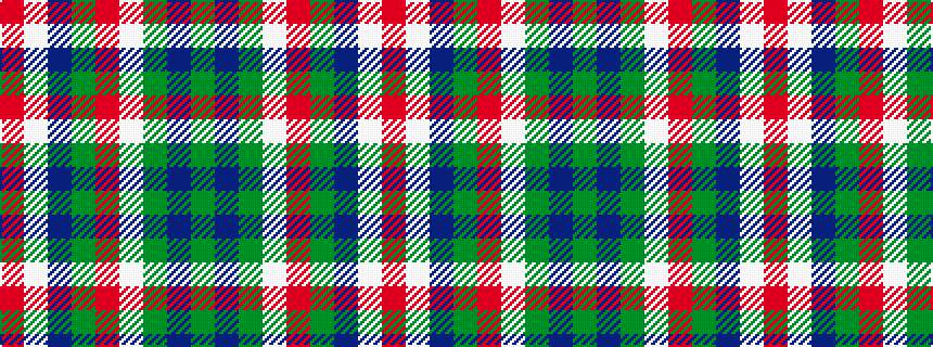 idealised woven sample of pattern GBGWRGBWR