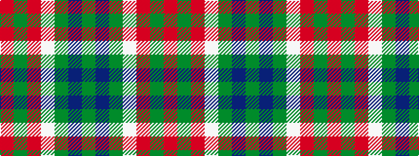 idealised woven sample of pattern GBGWRGR