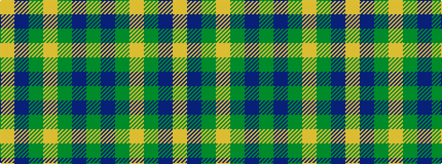 idealised woven sample of pattern GBGYGBY