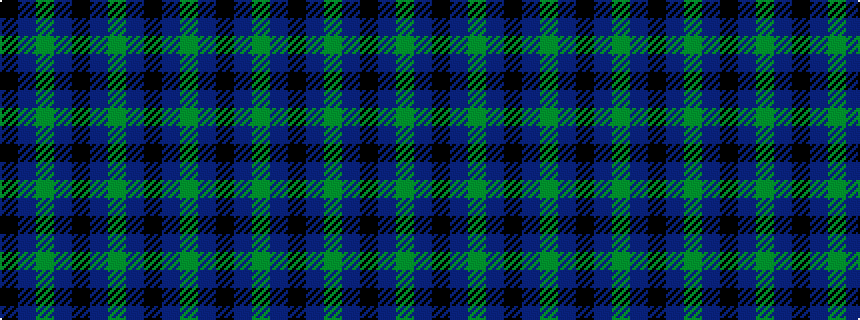 idealised woven sample of pattern GBKBGBKBGBK