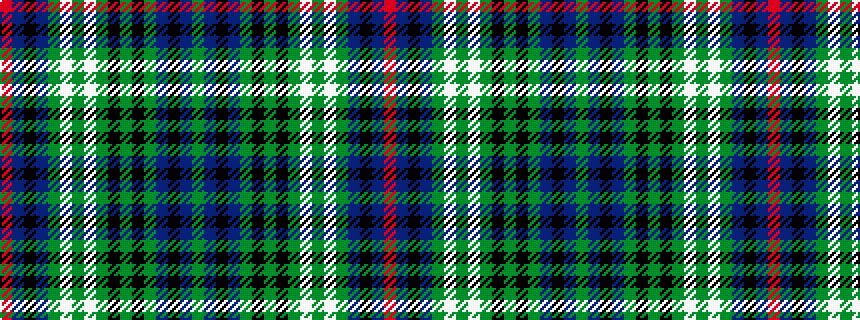 idealised woven sample of pattern GBKBGKGKGWGWGBKBR