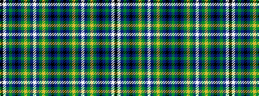 idealised woven sample of pattern GBKBGYGBWBGYGBKBGBWK