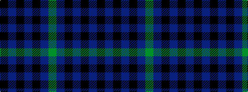 idealised woven sample of pattern GBKBKBK
