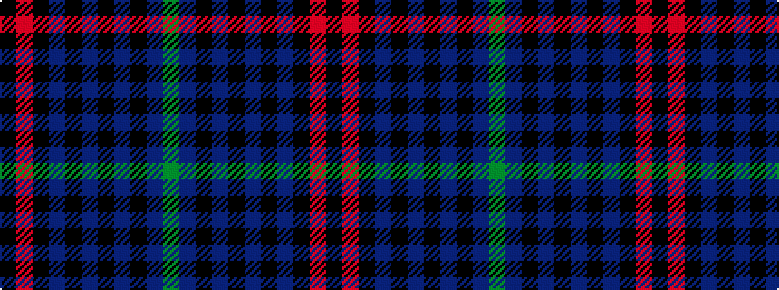 idealised woven sample of pattern GBKBKBKBKRK