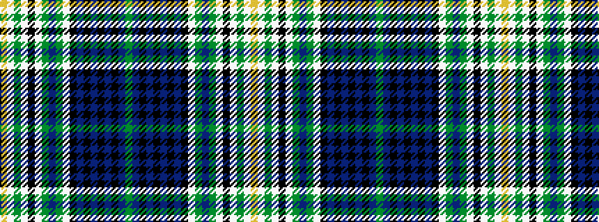 idealised woven sample of pattern GBKBKBKBKWGBGWKWGWY