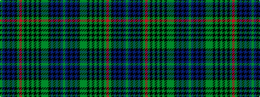 idealised woven sample of pattern GBKBKBKGGGKGKGKGKGRGKBKBKBG