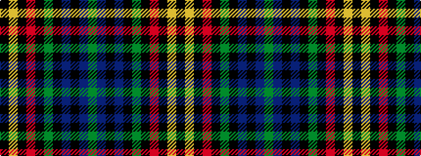idealised woven sample of pattern GBKBKGKRKYK