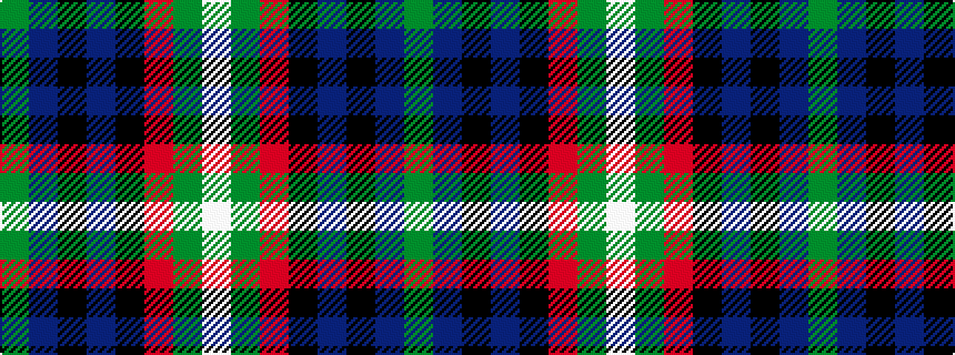 idealised woven sample of pattern GBKBKRGW