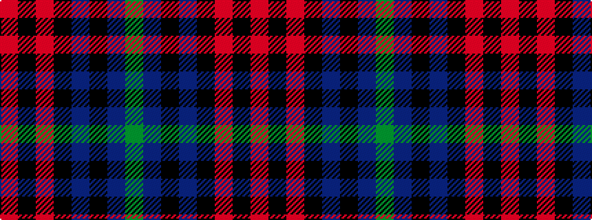 idealised woven sample of pattern GBKBKRKR