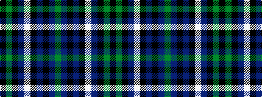 idealised woven sample of pattern GBKBKWBKGK