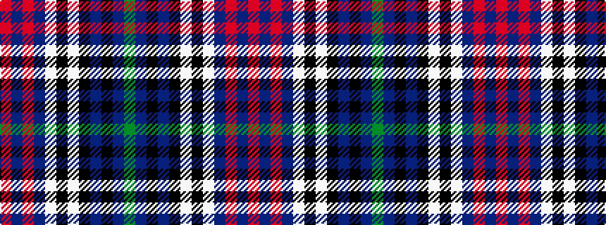 idealised woven sample of pattern GBKBKWKWBRBR