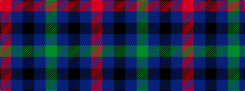 idealised woven sample of pattern GBKBR