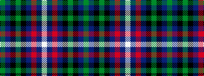 idealised woven sample of pattern GBKGKBRBW