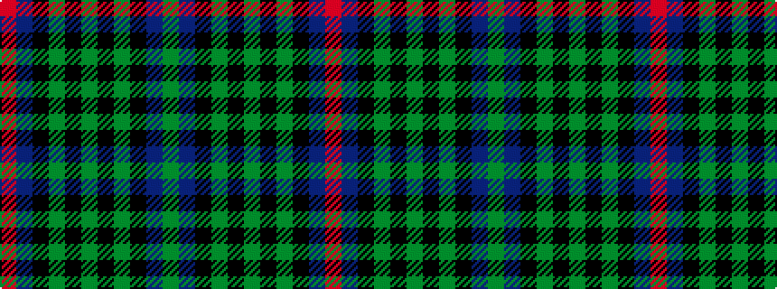 idealised woven sample of pattern GBKGKGKGKBR