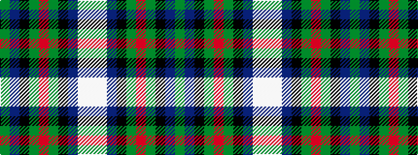 idealised woven sample of pattern GBKGRGKBWW