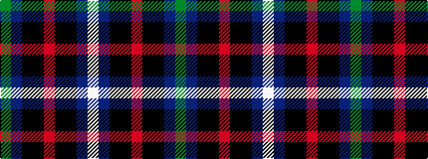 idealised woven sample of pattern GBKKRKKBW