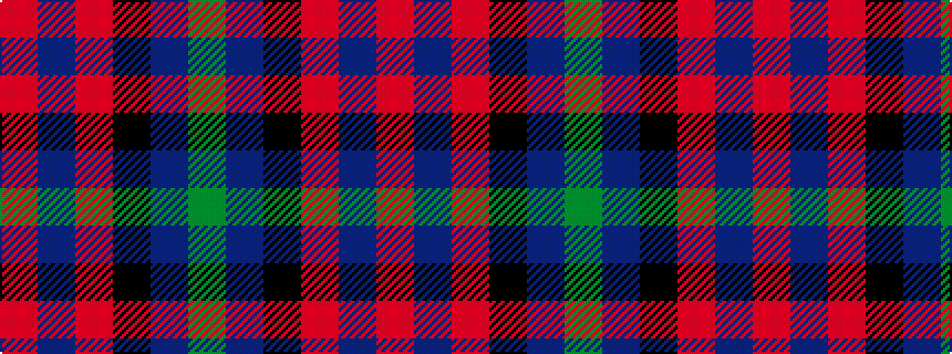 idealised woven sample of pattern GBKRBR