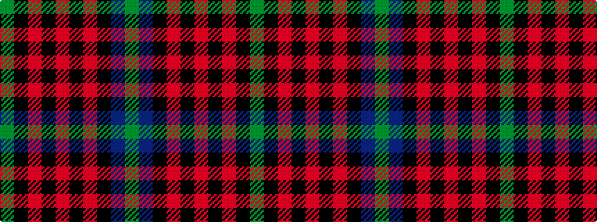 idealised woven sample of pattern GBKRKRKRKG