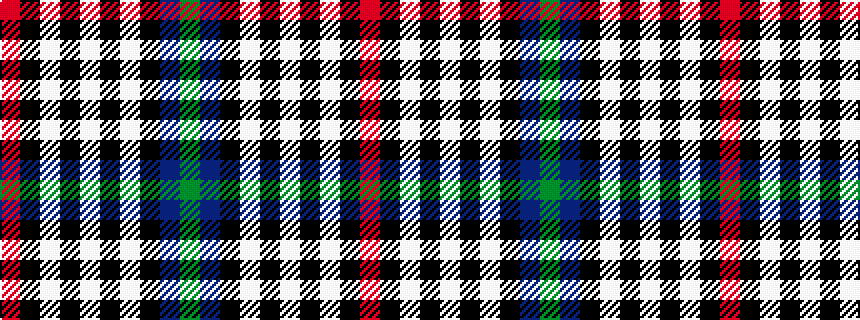idealised woven sample of pattern GBKWKWKWKR