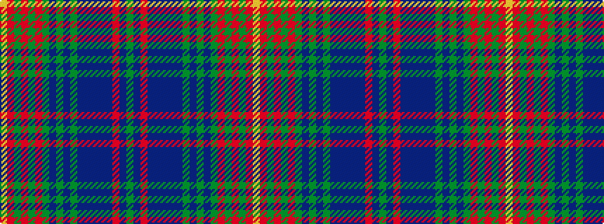 idealised woven sample of pattern GBRBBBBBGBGBGRGRGRY