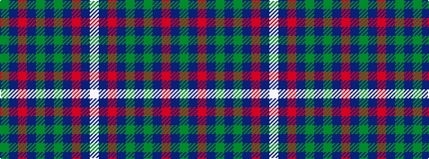 idealised woven sample of pattern GBRBGBGBRBW