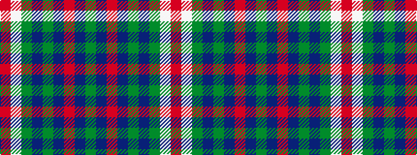 idealised woven sample of pattern GBRBGBGWR