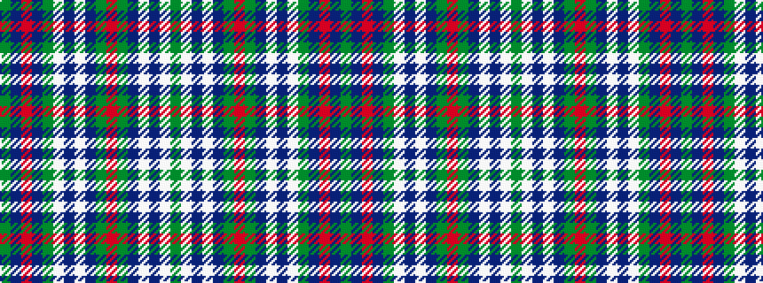 idealised woven sample of pattern GBRBGWBWBGRGBWBWG