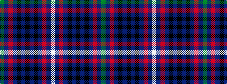 idealised woven sample of pattern GBRBKBKBKBRBW