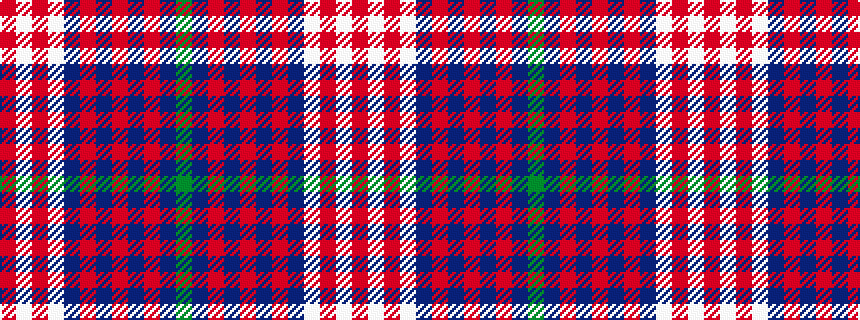 idealised woven sample of pattern GBRBRBRBWRWR