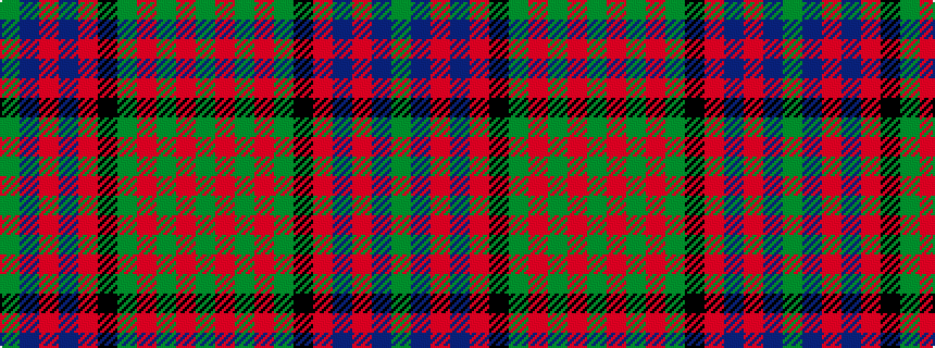 idealised woven sample of pattern GBRBRKGRGRG