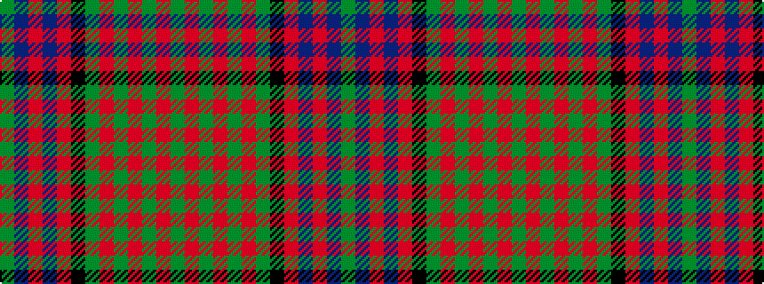 idealised woven sample of pattern GBRBRKGRGRGRG