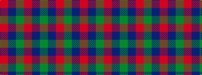 idealised woven sample of pattern GBRGBR